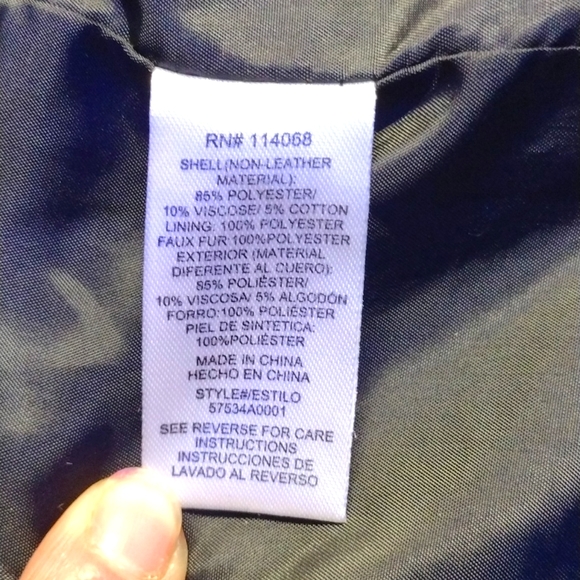 Faux leather/wool jacket - Picture 9 of 16